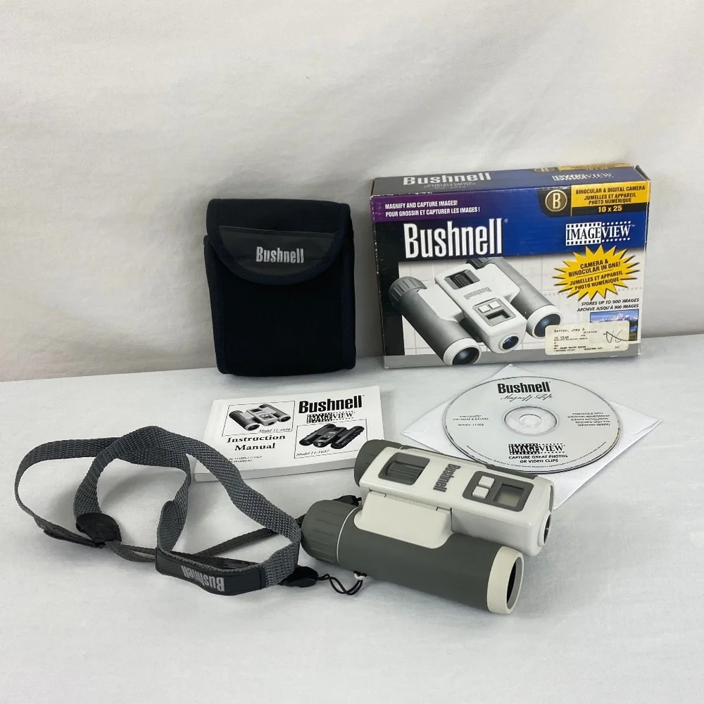 2006 Bushnell Imageview Binocular and Digital Camera #11-1026 + Accessories